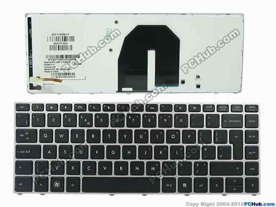 132175 HP ProBook 5330m Keyboard 650377-031, UK, with Backlit "New" HP ProBook 5330m Keyboard 