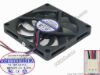 132818 EverCool EC8010H12EA  Server - Square Fan sq80x80x10mm, 3-wire, 12V 0.26A EverCool EC8010H12EA  Server - Square Fan 