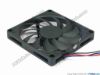 132818 EverCool EC8010H12EA  Server - Square Fan sq80x80x10mm, 3-wire, 12V 0.26A EverCool EC8010H12EA  Server - Square Fan 