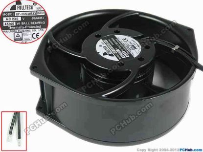 132836 FULLTECH UF-15KMR23 Server - Round Fan BWHF, dia172x150x55mm, 2-wire, 230V 45W FULLTECH UF-15KMR23 Server - Round Fan
