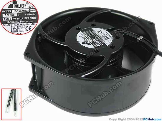 132836 FULLTECH UF-15KMR23 Server - Round Fan BWHF, dia172x150x55mm, 2-wire, 230V 45W FULLTECH UF-15KMR23 Server - Round Fan