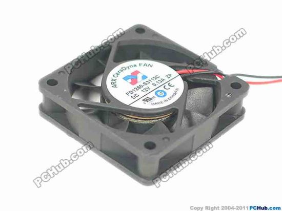 132920 ARX FD1260-S3112C Server - Square Fan sq60x60x15mm, 2-wire, 12V 0.13A ARX FD1260-S3112C Server - Square Fan