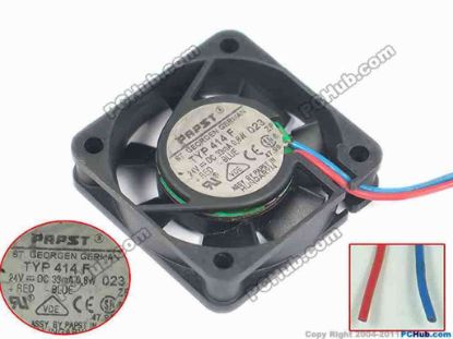 132961 ebm-papst 414F Server - Square Fan sq40x40x10mm, 2-wire, 24V 0.8W ebm-papst 414F Server - Square Fan 