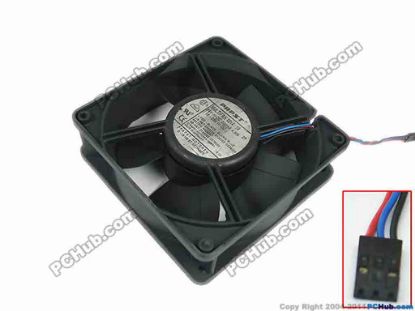 132962 ebm-papst 4214/19 Server - Square Fan sq120x120x38mm, w60x3x3, 24V 4.9W ebm-papst 4214/19 Server - Square Fan 