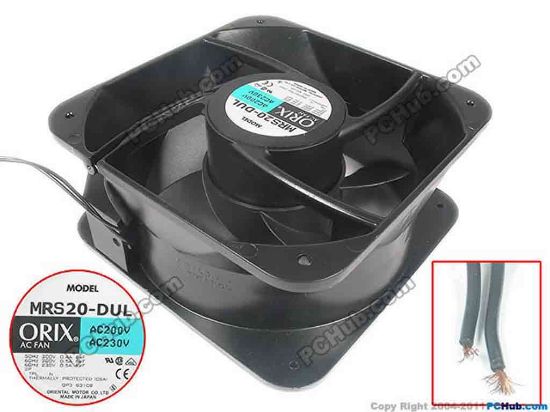 133041 ORIX MRS20-DUL Server - Square Fan sq200x200x90mm, 2-wire, 220V 90W ORIX MRS20-DUL Server - Square Fan