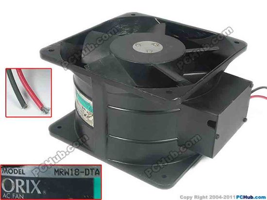 133042 ORIX MRW18-DTA Server - Square Fan sq180x180x110mm, 2-wire, 200V 0.4A ORIX MRW18-DTA Server - Square Fan 
