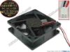 133132 Y.L FAN / Yate Loon D80SM-12  Server - Square Fan sq80x80x25mm, 2-wire, 12V 0.14A Y.L FAN / Yate Loon D80SM-12  Server - Square Fan