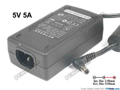 133221 NETGEAR DSA-0421S-05 1 25 AC Adapter- Laptop 5V 5A, Barrel 5.5/2.5mm, IEC C14 NETGEAR DSA-0421S-05 1 25 AC Adapter- Laptop 