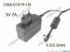 133349 DVE DSA-0101F-05 AC Adapter 5V-12V 5V 2A, Barrel 5.5/2.5mm, EU 2-Pin Plug DVE DSA-0101F-05 AC Adapter 5V-12V 
