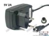 133387 PHIHONG PSC11R-050 AC Adapter 5V-12V 5V 2A, Barrel 5.5/2.5mm, EU 2-Pin Plug PHIHONG PSC11R-050 AC Adapter 5V-12V