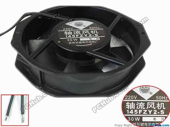 133546 CHANG CHENG 145FZY2-S Server - Round Fan AC 220V 0.15A, 172x152x41mm, New CHANG CHENG 145FZY2-S Server - Round Fan 