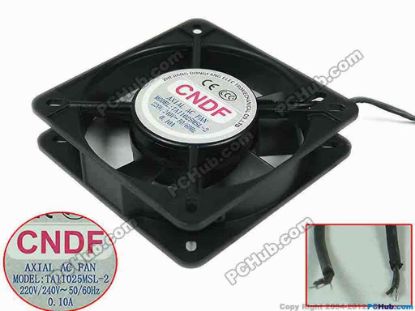 133564 CNDF TA11025MSL-2 Server - Square Fan sq110x110x25mm, 2-wire, 220V 0.10A CNDF TA11025MSL-2 Server - Square Fan 