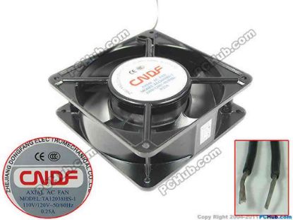 133568 CNDF TA12038HS-1 Server - Square Fan sq120x120x38mm, 2-wire, 110V 0.25A, steel CNDF TA12038HS-1 Server - Square Fan 