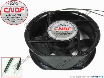 133576 CNDF TA15052HBL-2 Server - Round Fan dia172x152x52mm, 2-wire, 220V 0.18A CNDF TA15052HBL-2 Server - Round Fan 