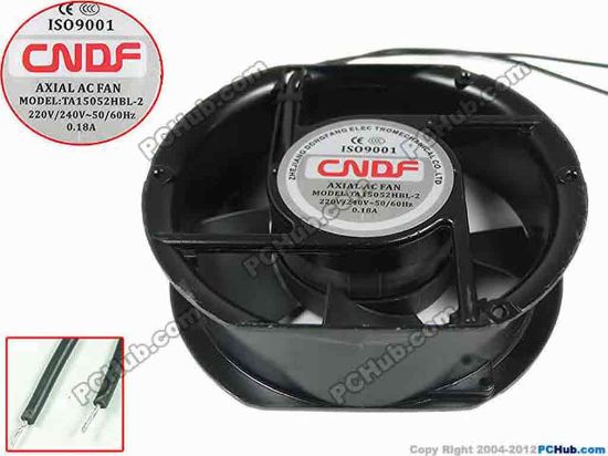 133576 CNDF TA15052HBL-2 Server - Round Fan dia172x152x52mm, 2-wire, 220V 0.18A CNDF TA15052HBL-2 Server - Round Fan 