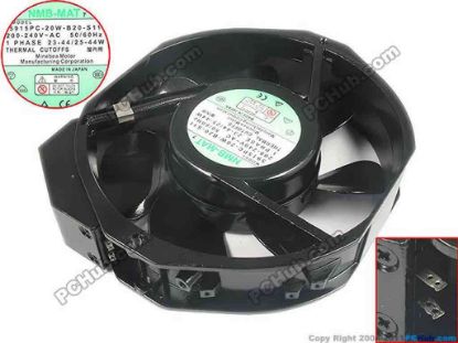 133651 Other Brands 5915PC-20W-B20-S11 Server - Round Fan dia170x150x35mm, 0-wire, 220V 4.4W Other Brands 5915PC-20W-B20-S11 Server - Round Fan