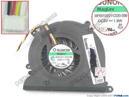 133871 SUNON MF60100V1-C020-S99 Cooling Fan  5V 1.90W, w20x4x4 SUNON MF60100V1-C020-S99 Cooling Fan  