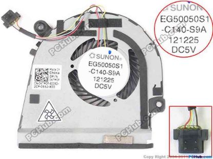 133943 Nidec TA150DC-C34636-57 Server - Square Fan GHPF, sq40x40x20mm, w40x3x3 12V 0.12A Nidec TA150DC-C34636-57 Server - Square Fan 