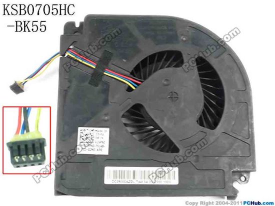 134034 Delta Electronics KSB0705HC Cooling Fan  BK55, 5V 0.60A, w20x4x4 Delta Electronics KSB0705HC Cooling Fan  