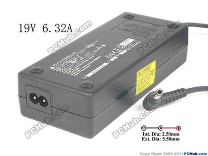 134078 Delta Electronics ADP-120ZB AC Adapter - NEW Original 19V 6.32A, Barrel 5.5/2.5mm, 2-Prong Delta Electronics ADP-120ZB AC Adapter - NEW Original 