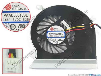 134525 Other Brands AAVD Cooling Fan  PAAD06015SL, DC5V 0.55A, Bare fan Other Brands AAVD Cooling Fan  <span style="color: #ff0000;">全新原装 MSI 微星16GC 16GA GE60 GE70 1756笔记本风扇</span>