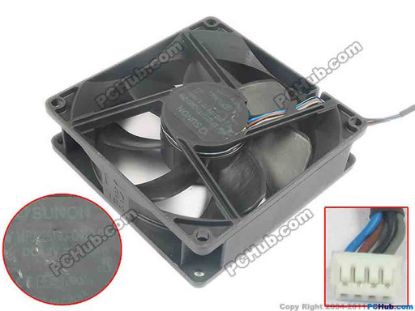 134566 SUNON MF92251V3-Q020-Q99 Server - Square Fan sq92x92x25, w30x4x4, 12V 1.74W SUNON MF92251V3-Q020-Q99 Server - Square Fan 