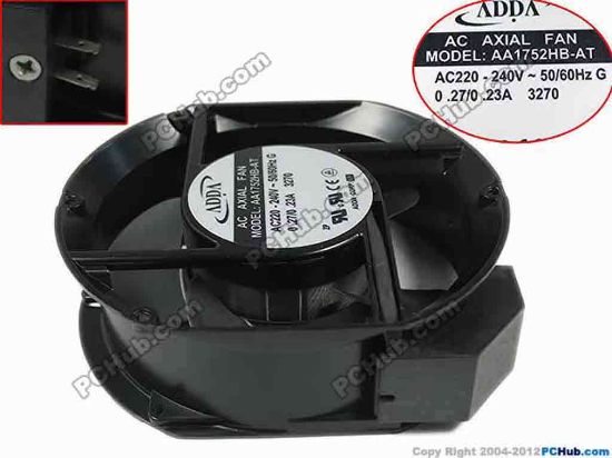 134716 ADDA AA1752HB-AT Server - Square Fan sq172x150x51mm, 0-wire, 200V 0.27A ADDA AA1752HB-AT Server - Square Fan 