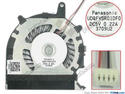 136021 Panasonic UDQFVSR01DF0 Cooling Fan  300-0001-2755_A, Bare Fan Panasonic UDQFVSR01DF0 Cooling Fan
