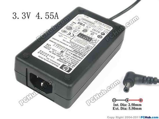 136158 HP 5189-2945 AC Adapter 5V-12V 5189-2945,3.3V 4.55A, Barrel 5.5/2.5mm, IEC C14  HP 5189-2945 AC Adapter 5V-12V 