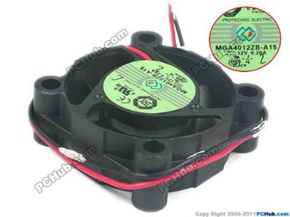 136209 Protechnic Magic MGA4012ZB-A15 Server - Square Fan MGA4012ZB-A15, DC 12V 0.20A, 40x40x15mm Protechnic Magic MGA4012ZB-A15 Server - Square Fan 