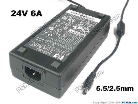 136696 HP Common Item (HP) AC Adapter 20V & Above 24V 6A, Barrel 5.5/2.5mm, IEC C14 HP Common Item (HP) AC Adapter 20V & Above 