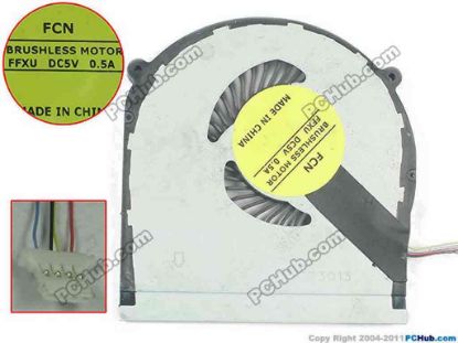 136802 Forcecon FFXU Cooling Fan  FFXU, DC5V 0.5A, Bare fan Forcecon FFXU Cooling Fan  