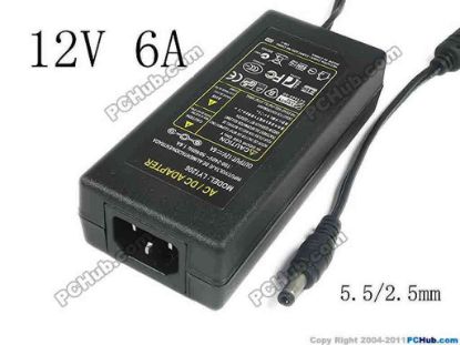 141921 PCH OEM Power AC Adapter - Compatible LY1206, 12V 6A, 5.5/2.5mm, C14, New PCH OEM Power AC Adapter - Compatible