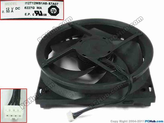 142580 Nidec I12T12MS1A5-57A07 Server - Round Fan 4wire 4-pin connector 12V 0.50A Nidec I12T12MS1A5-57A07 Server - Round Fan