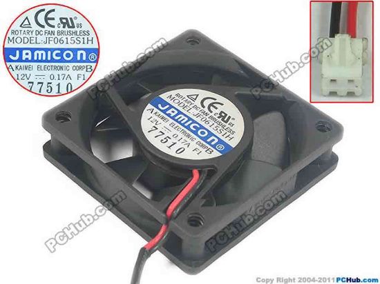 142874 Jamicon JF0615S1H Server - Square Fan JF0615S1H, JF0615S1H--R Jamicon JF0615S1H Server - Square Fan 