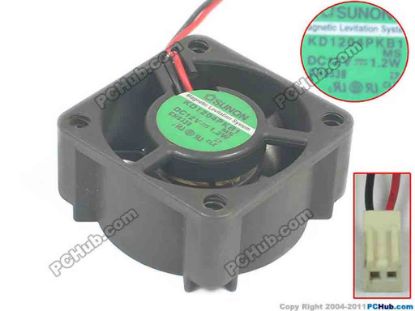 142965 SUNON KD1204PKB1 Server - Square Fan MS, DC 12V 1.2W, 40x40x20mm SUNON KD1204PKB1 Server - Square Fan 