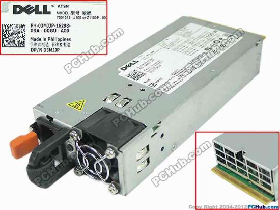 1100W PSU For Poweredge R910, R810, R510, T710 7001515-J100, Z1100P-00 ...