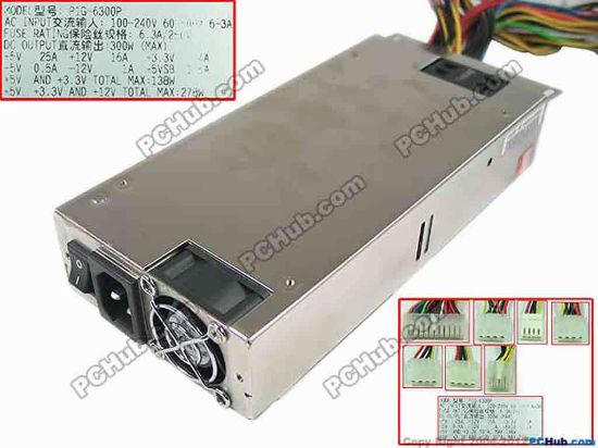 143418 EMACS / Zippy P1G-6300P Server - Power Supply P1G-6300P, 300W EMACS / Zippy P1G-6300P Server - Power Supply