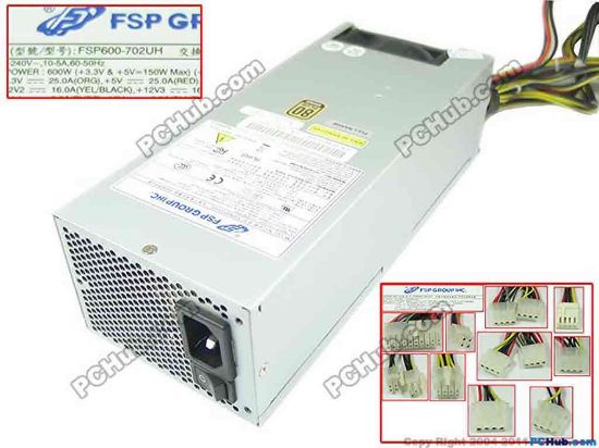 143477 FSP Group Inc FSP600-702UH Server - Power Supply 600W, FSP600-702UH FSP Group Inc FSP600-702UH Server - Power Supply 