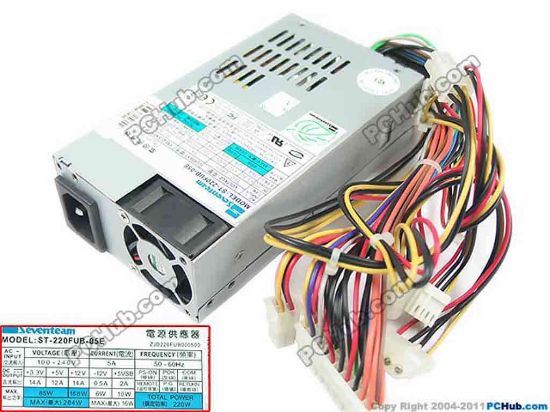 143656 Seventeam ST-180FUB-05E Server - Power Supply 180W, ST-180FUB-05E Seventeam ST-180FUB-05E Server - Power Supply 