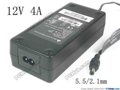 143664 Delta Electronics EADP-48GB AC Adapter 5V-12V 12V 4A, Barrel 5.5/2.1mm, 2-Prong Delta Electronics EADP-48GB AC Adapter 5V-12V 