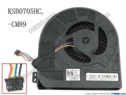 144005 Delta Electronics KSB0705HC Cooling Fan  -CM89, DC5V 0.5A Bare fan Delta Electronics KSB0705HC Cooling Fan  