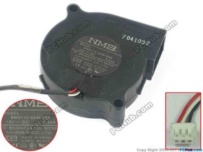 144009 NMB-MAT / Minebea BM5115-04W-B59 Server - Blower Fan BM5115-04W-B59, LA1 NMB-MAT / Minebea BM5115-04W-B59 Server - Blower Fan 