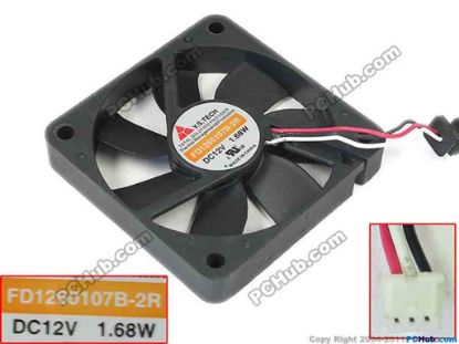 144888 Y.S TECH FD1260107B-2R Server - Square Fan FD1260107B-2R Y.S TECH FD1260107B-2R Server - Square Fan 