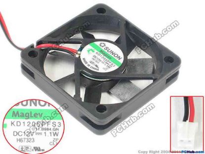 144891 SUNON KD1205PFS3 Server - Square Fan KD1205PFS3, 11.B984.GN SUNON KD1205PFS3 Server - Square Fan 