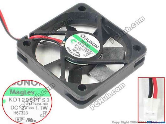 144891 SUNON KD1205PFS3 Server - Square Fan KD1205PFS3, 11.B984.GN SUNON KD1205PFS3 Server - Square Fan 