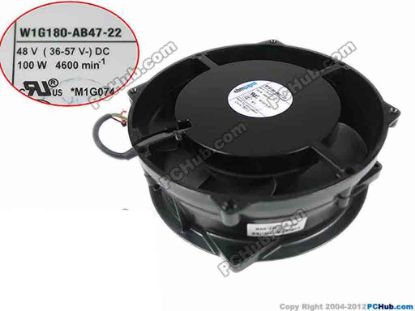 144959 ebm-papst W1G180-AB47-22 Server - Round Fan W1G180-AB47-22,DC 48V 100W, 200x200x70mm ebm-papst W1G180-AB47-22 Server - Round Fan