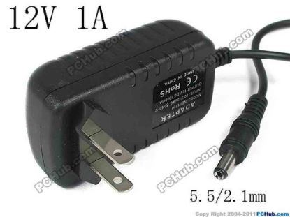 145038 PCH OEM Power AC Adapter - Compatible WEI-1210, 12V 1A, US 2-Pin Plug PCH OEM Power AC Adapter - Compatible 