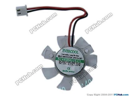 145040 EverCool EC4510M12S-CL Server - Frameless / GPU Fan 12V 0.11A, W70x2x2 EverCool EC4510M12S-CL Server - Frameless / GPU Fan 