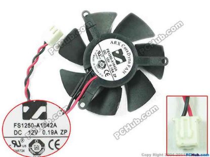 145087 ARX FS1250-A1042A Server - Frameless / GPU Fan FS1250-A1042A, 12V 0.19A ARX FS1250-A1042A Server - Frameless / GPU Fan